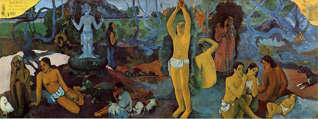 Where do We Come From. What are We Doing. Where are We Going - Paul Gauguin Painting